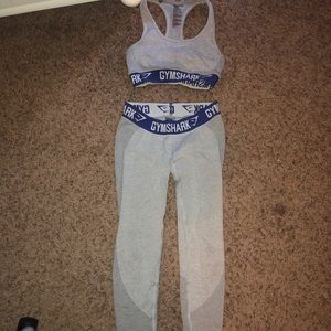 Indigo & grey gymshark set